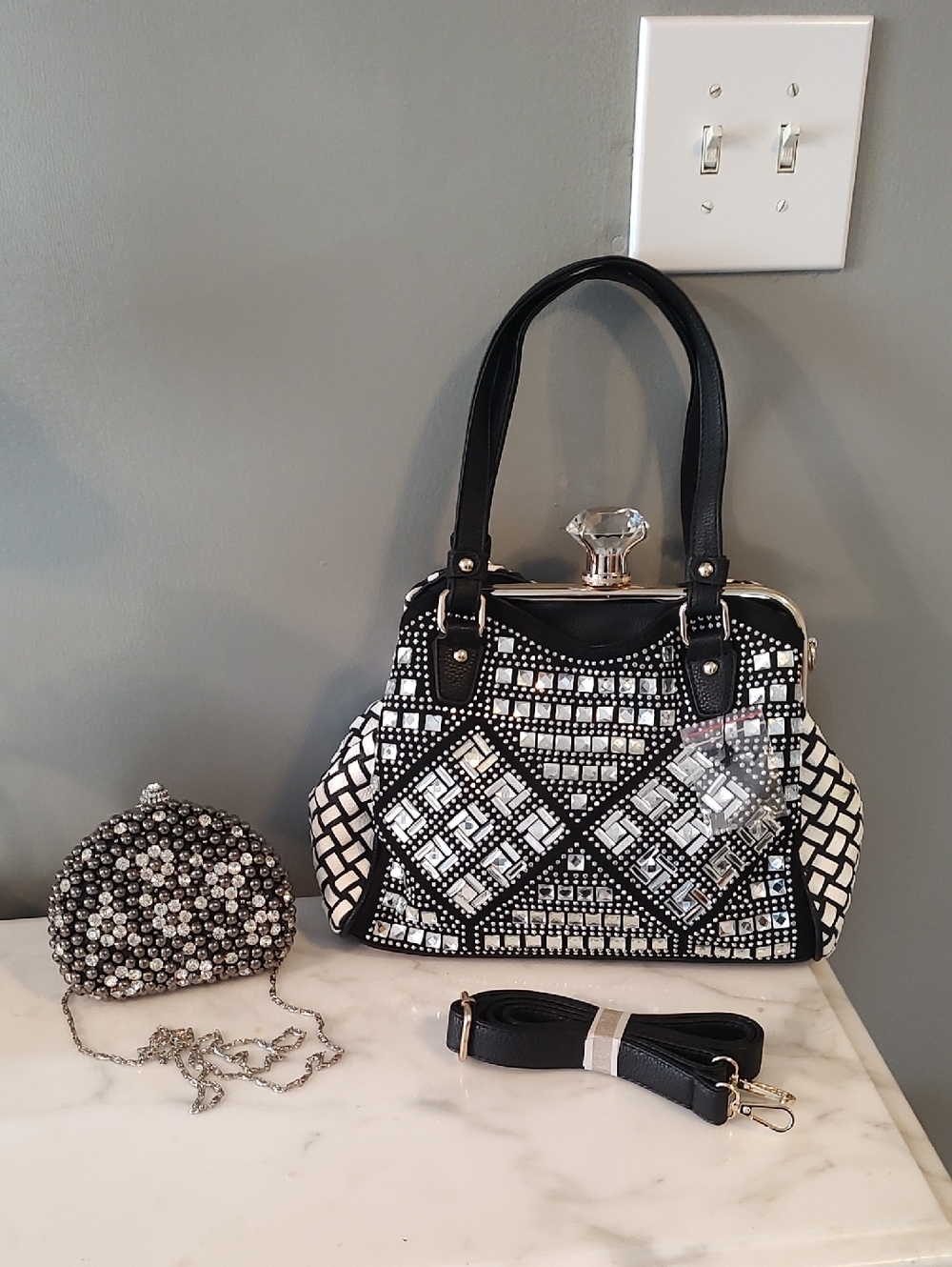 Sparkling Diamond Top Bags